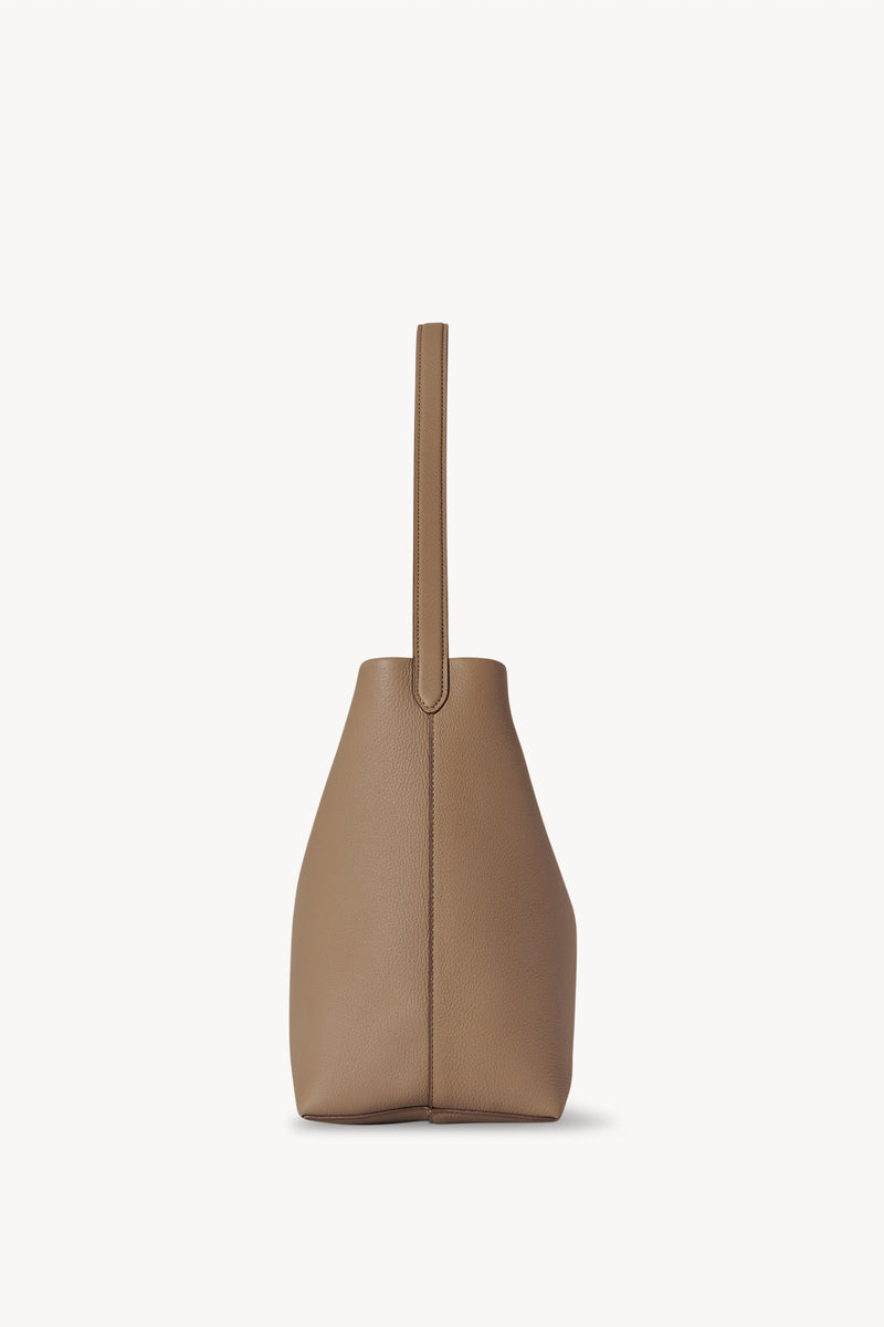 The Row N/s Park Textured-leather Tote in Brown