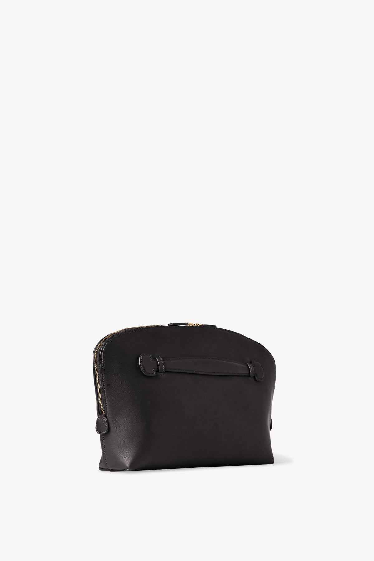 The Row Ellie Clutch Bag in Saddle Leather