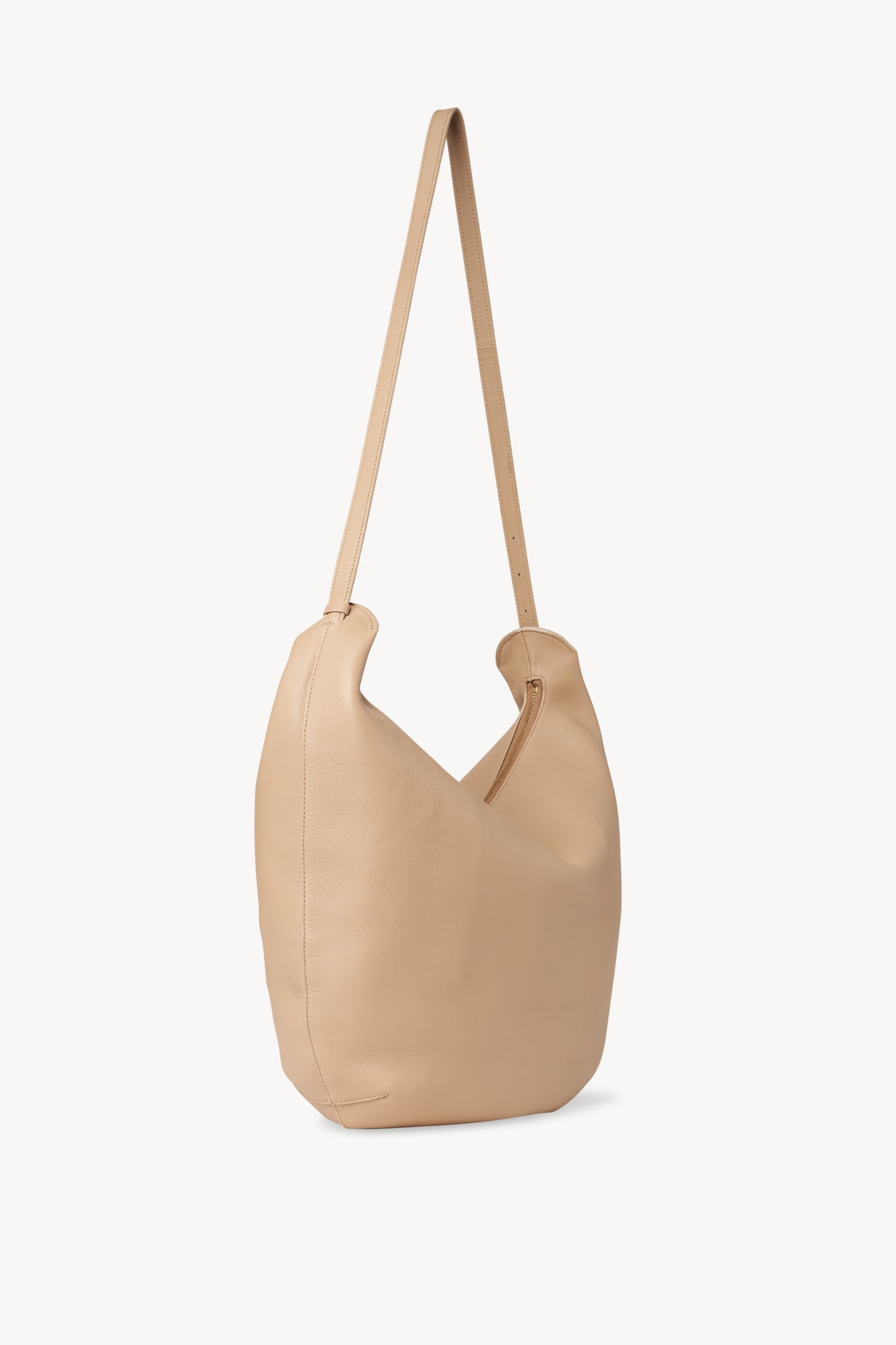 Allie Medium Leather Shoulder Bag in Beige - The Row