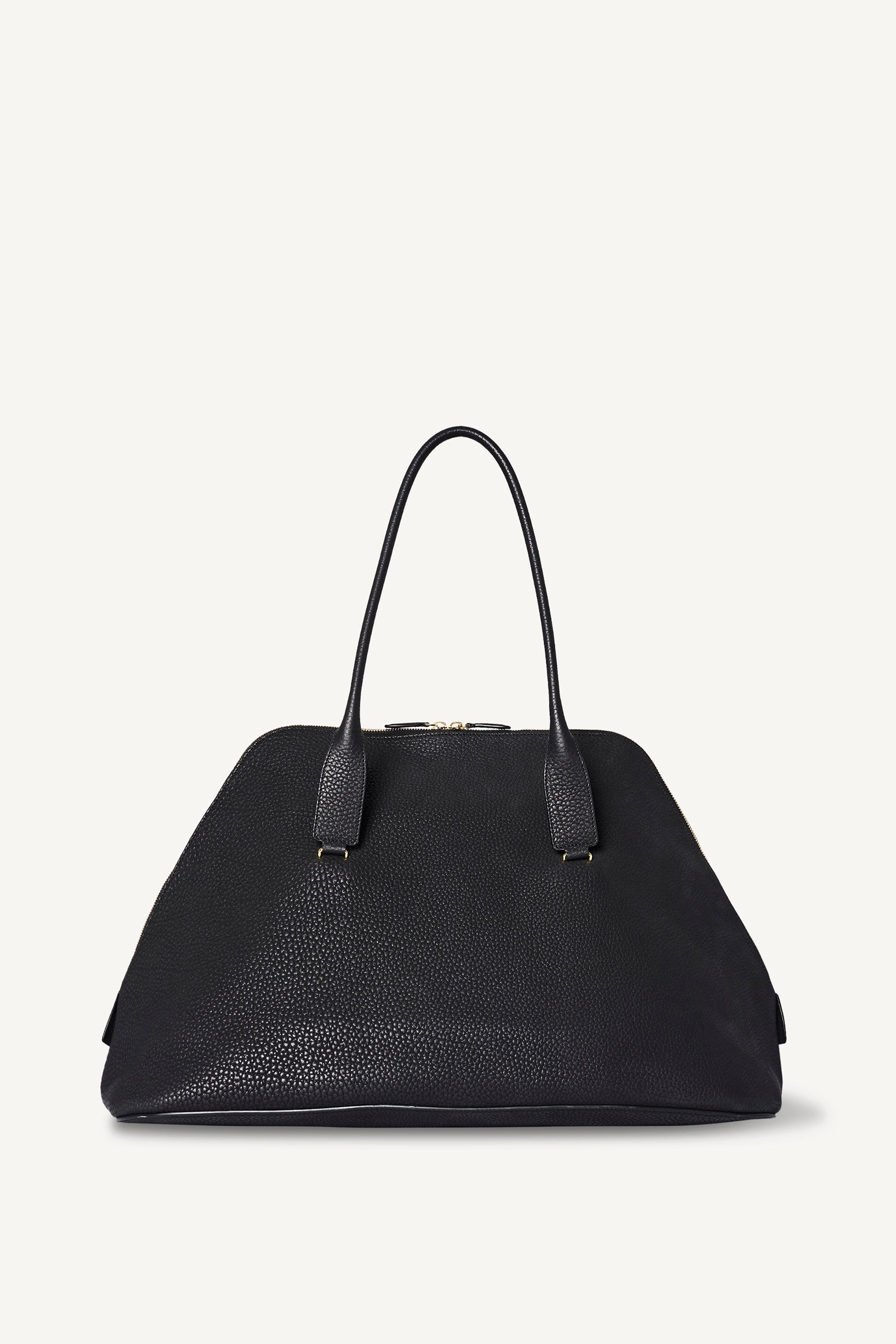 Large Devon Bag Black in Leather – The Row