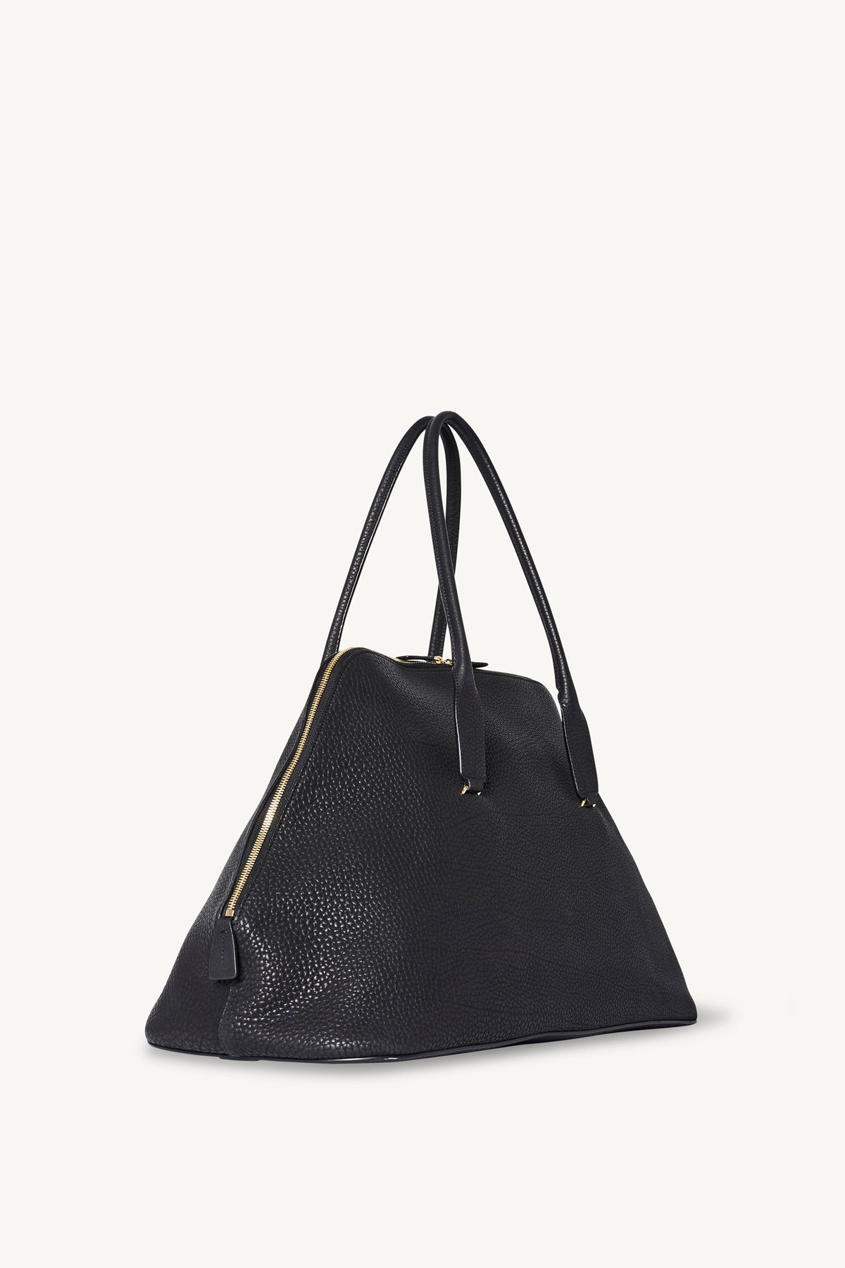 Large Devon Bag Black in Leather – The Row