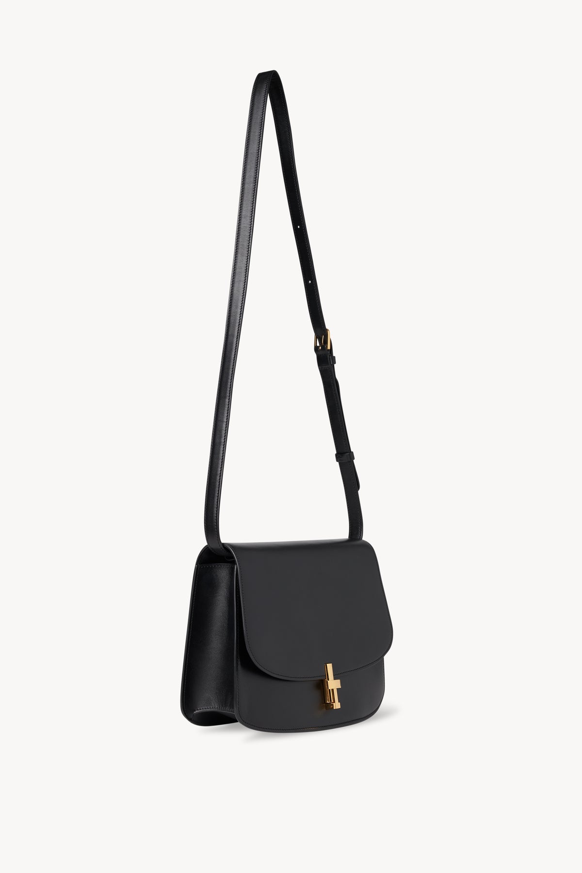 Sofia 10.00 Crossbody Bag Black in Leather – The Row